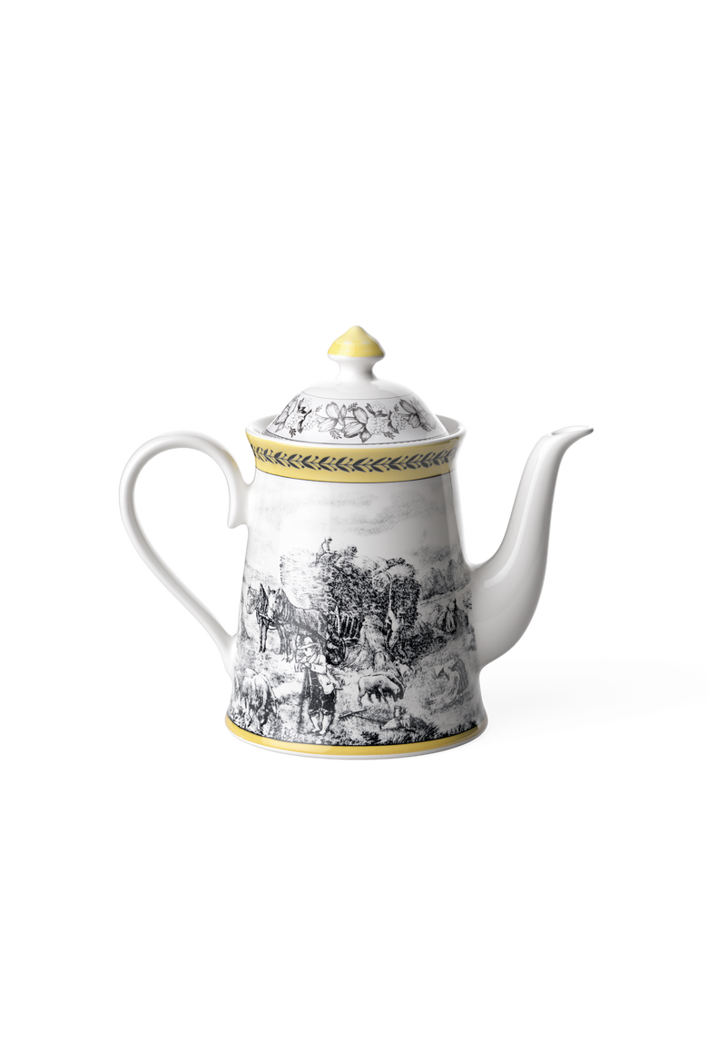 Audun Ferme Coffeepot, Alternate, color, White