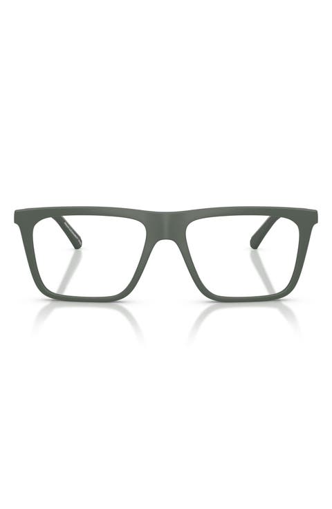 56mm Clip-On Style Square Sunglasses