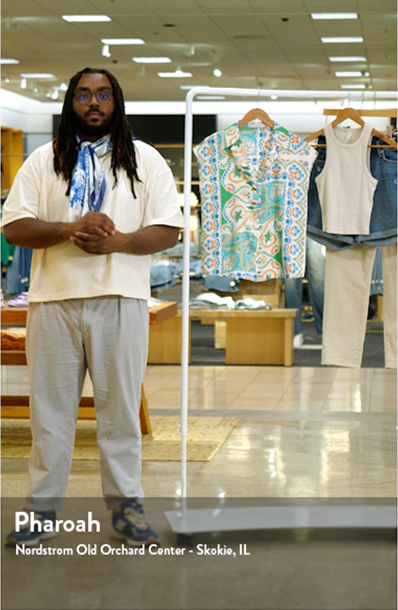 Paisley Satin Camp Shirt, sales video thumbnail