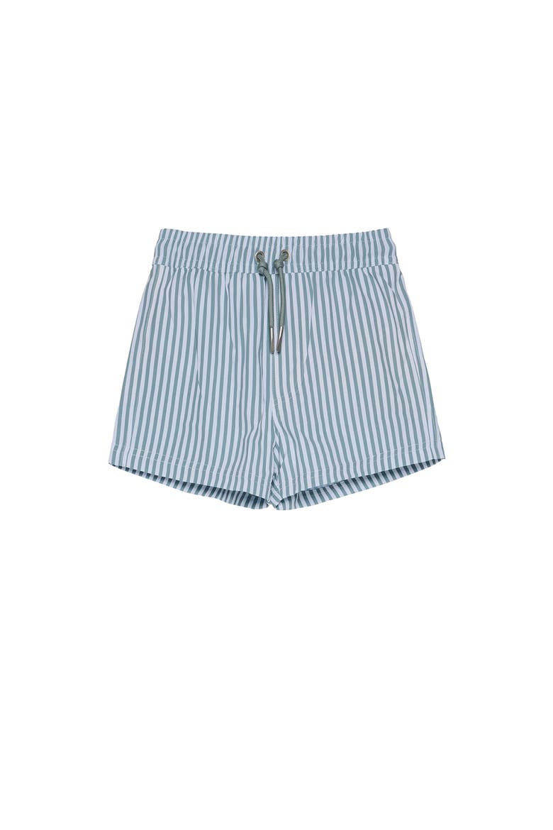 Beach Scout Drawstring Swim Shorts, Main, color, White-Green