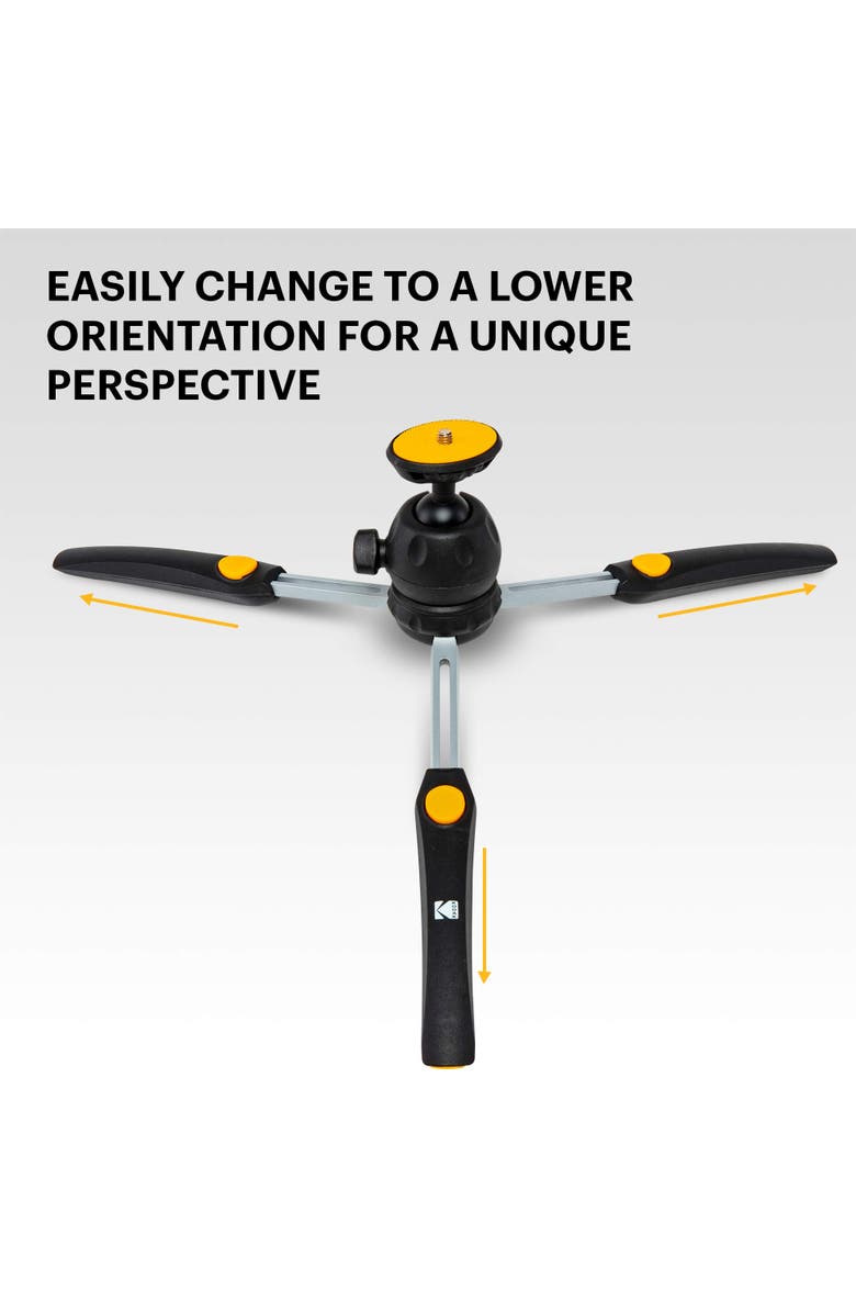 Kodak PhotoGear Mini Tripod for Camera, Alternate, color, Black