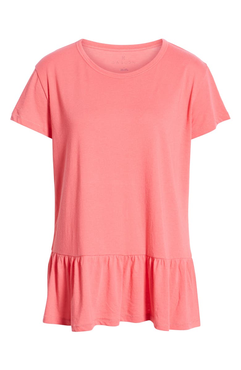 Caslon<sup>®</sup> Peplum Tee, Alternate, color,
