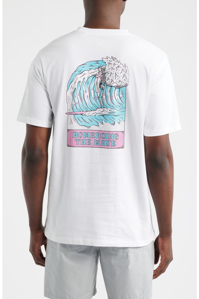 Romancing the Wave Graphic T-Shirt, Alternate, color, WHITE