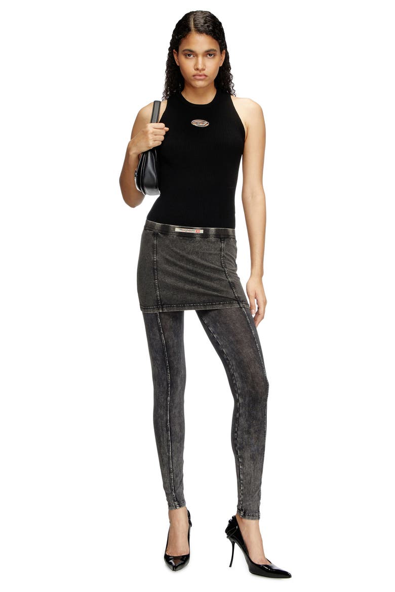 M-Caddix-Top Logo Cutout Sleeveless Rib Top, Alternate, color, DEEP/ BLACK