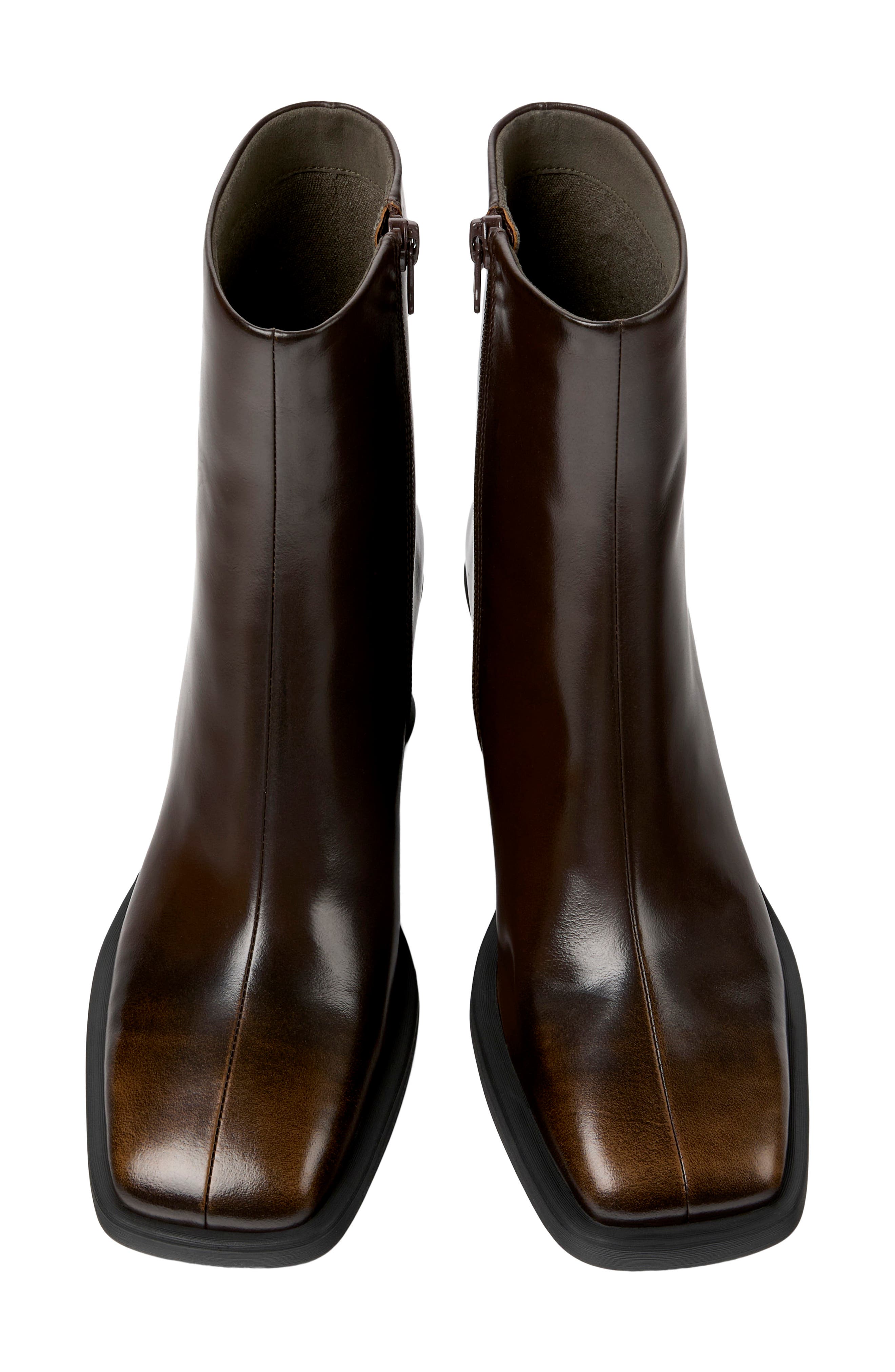 Louise Wedge Boot, Alternate, color, DARK BROWN