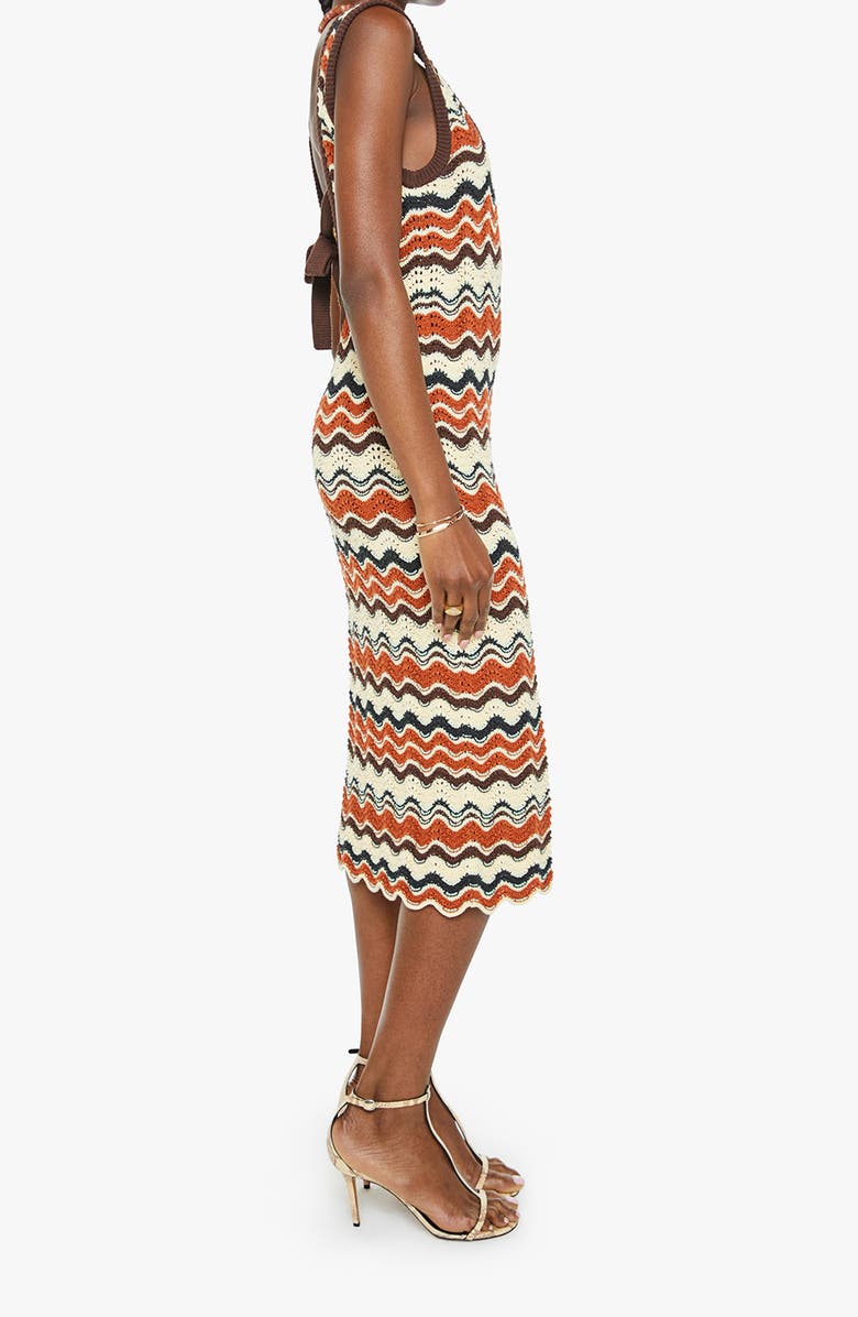 MOTHER Crochet Midi Dress, Alternate, color, 