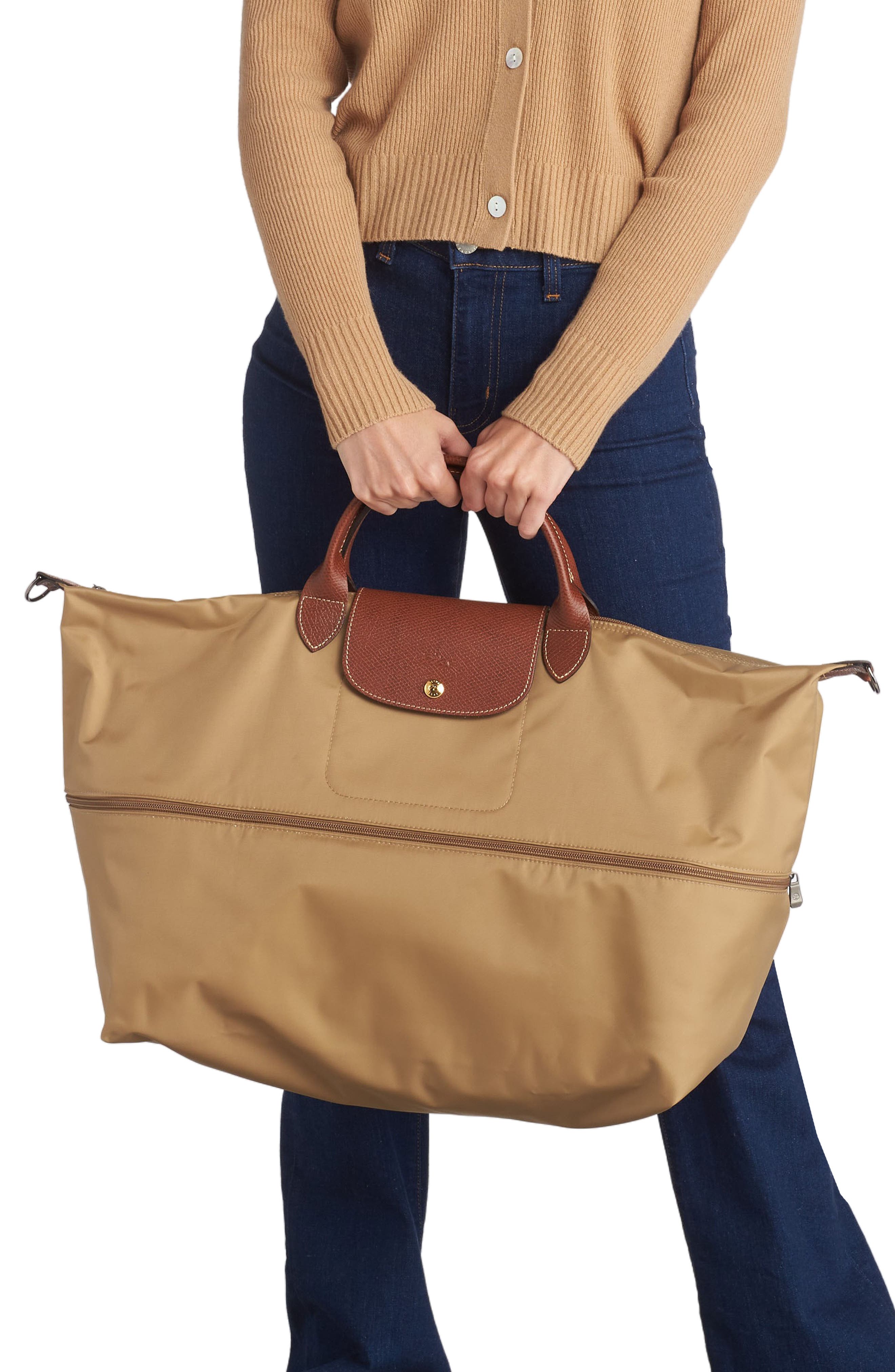 The Pliage Expandable Travel Bag, Alternate, color, DESERT