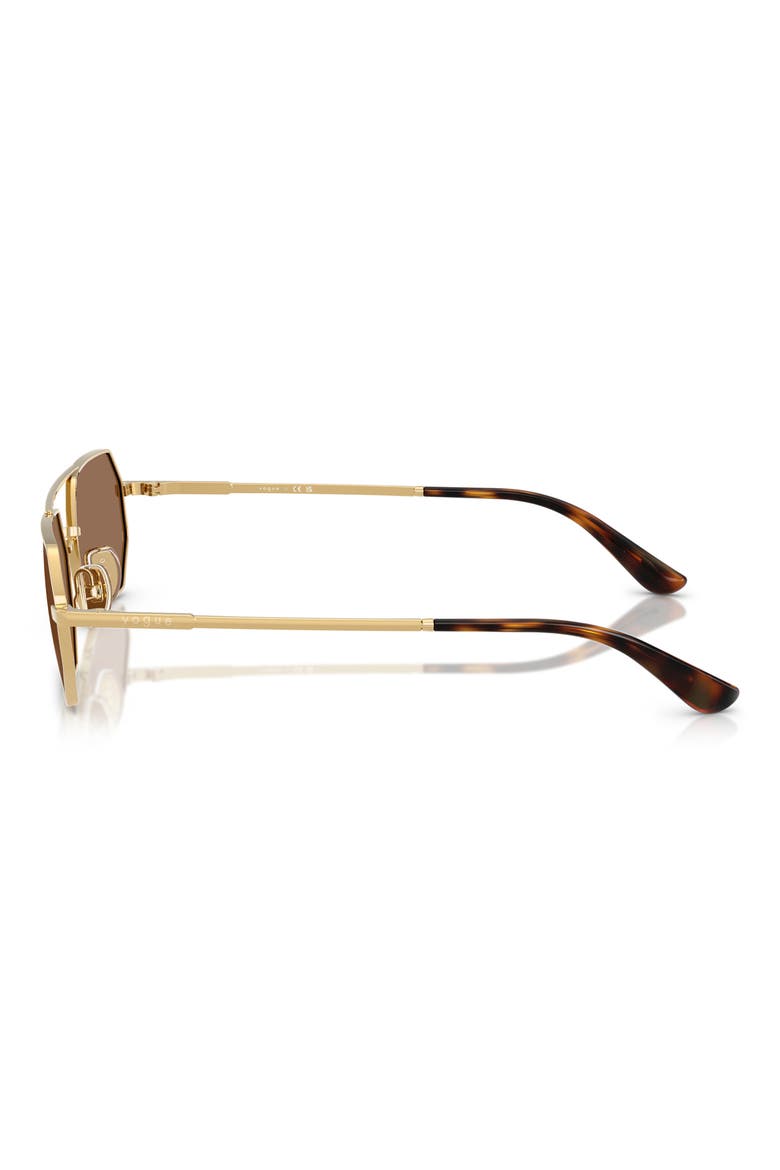 55mm Irregular Sunglasses, Alternate, color, GOLD