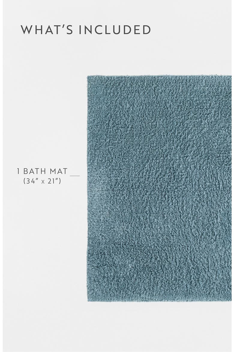 Reversible Cotton Bath Mat, Alternate, color, LIGHT BLUE