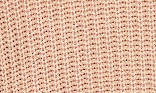 Pistola Eva Distressed Cotton Shaker Stitch Crewneck Sweater In Sandwashed Tan