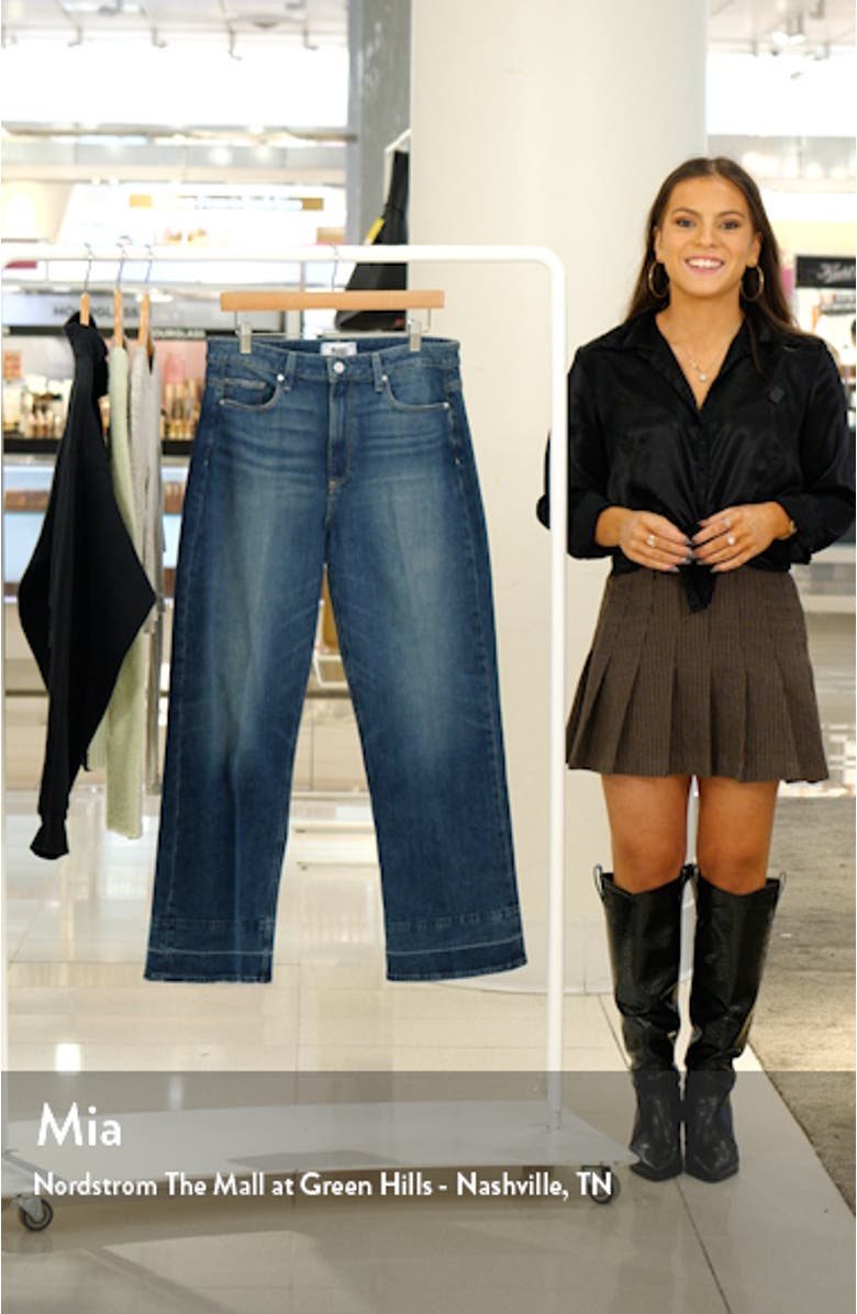 Leenah High Waist Ankle Wide Leg Jeans, sales video thumbnail