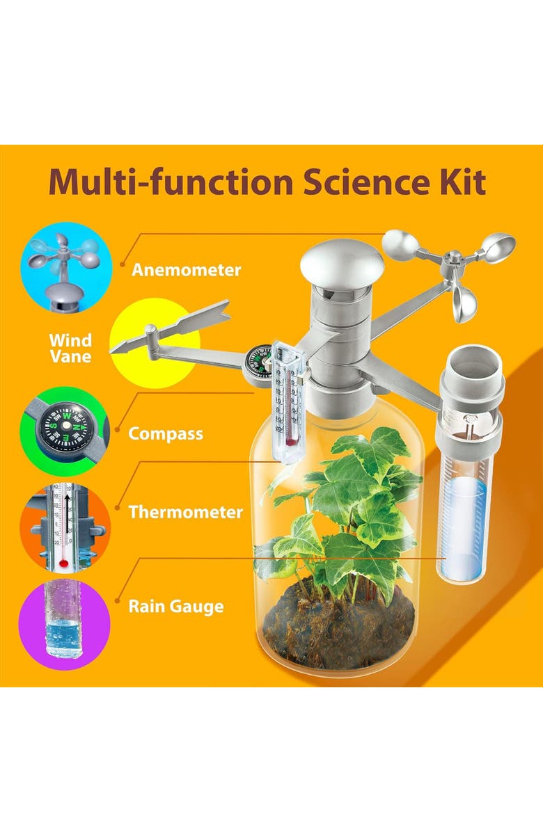 4M Green Science Weather Station, DIY Mini Observatory Kit, Kids 5+, Alternate, color, Multicolored