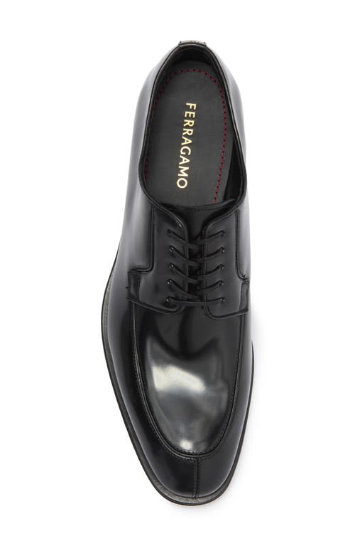 Ferragamo Bruges Apron Toe Oxford In Nero
