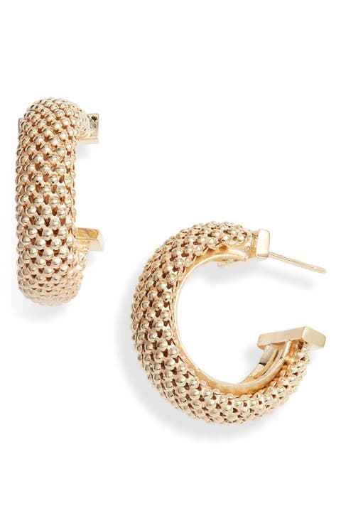 Lucia Beaded Hoop Earrings