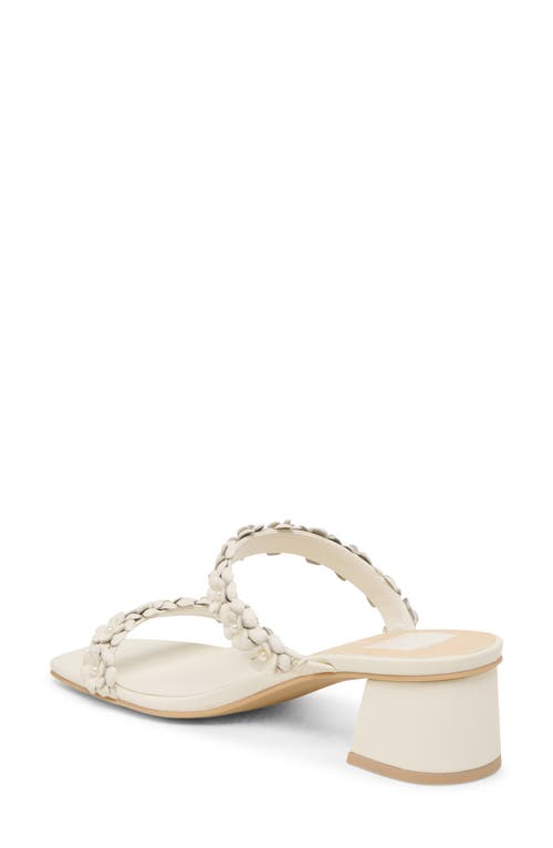 Dolce Vita Bensen Faux Pearl Slide Sandal In White Stella