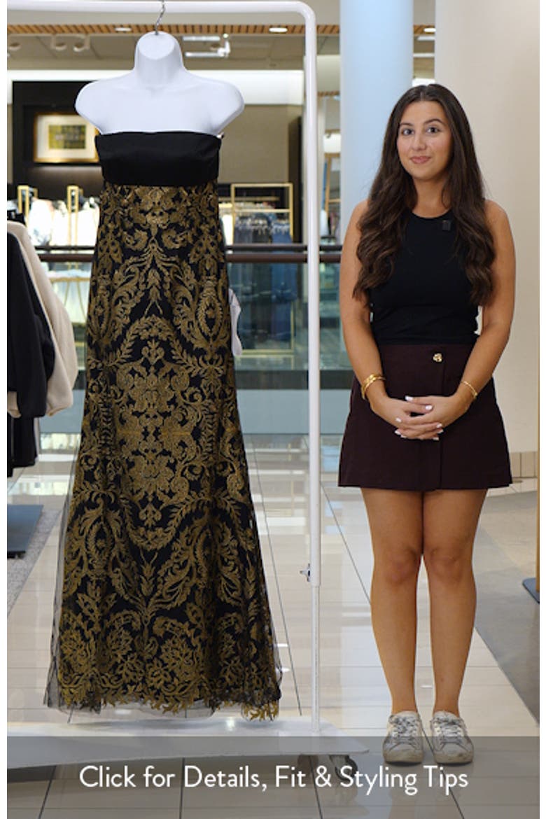 Shay Metallic Strapless Gown video