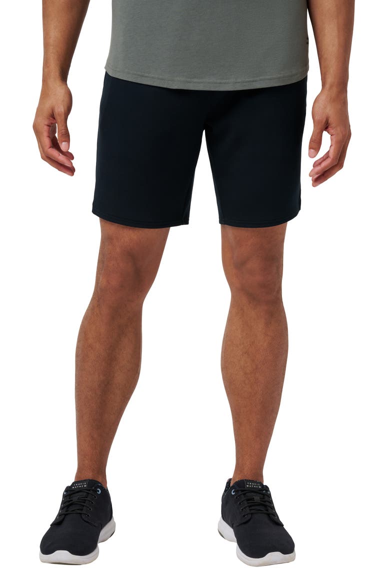 Fibercloud Drawstring Shorts, Main, color, BLACK