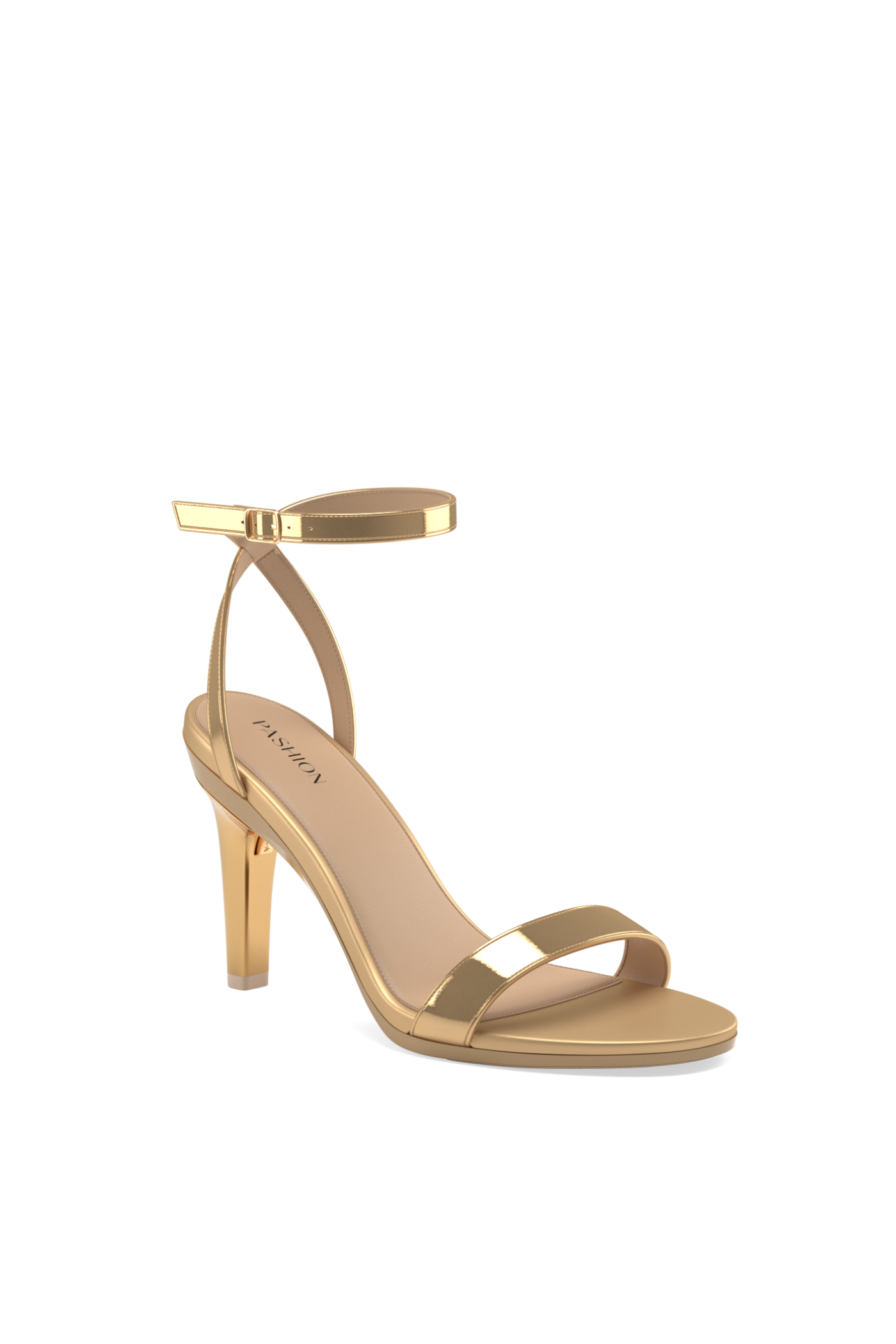 Pashion Footwear The Brenna 4" Stiletto Convertible Heel, Main, color, Gold