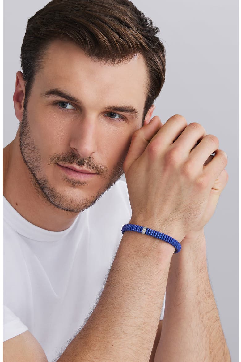 Men's Anthem Marine Ceramic Bracelet, Alternate, color, BLUE