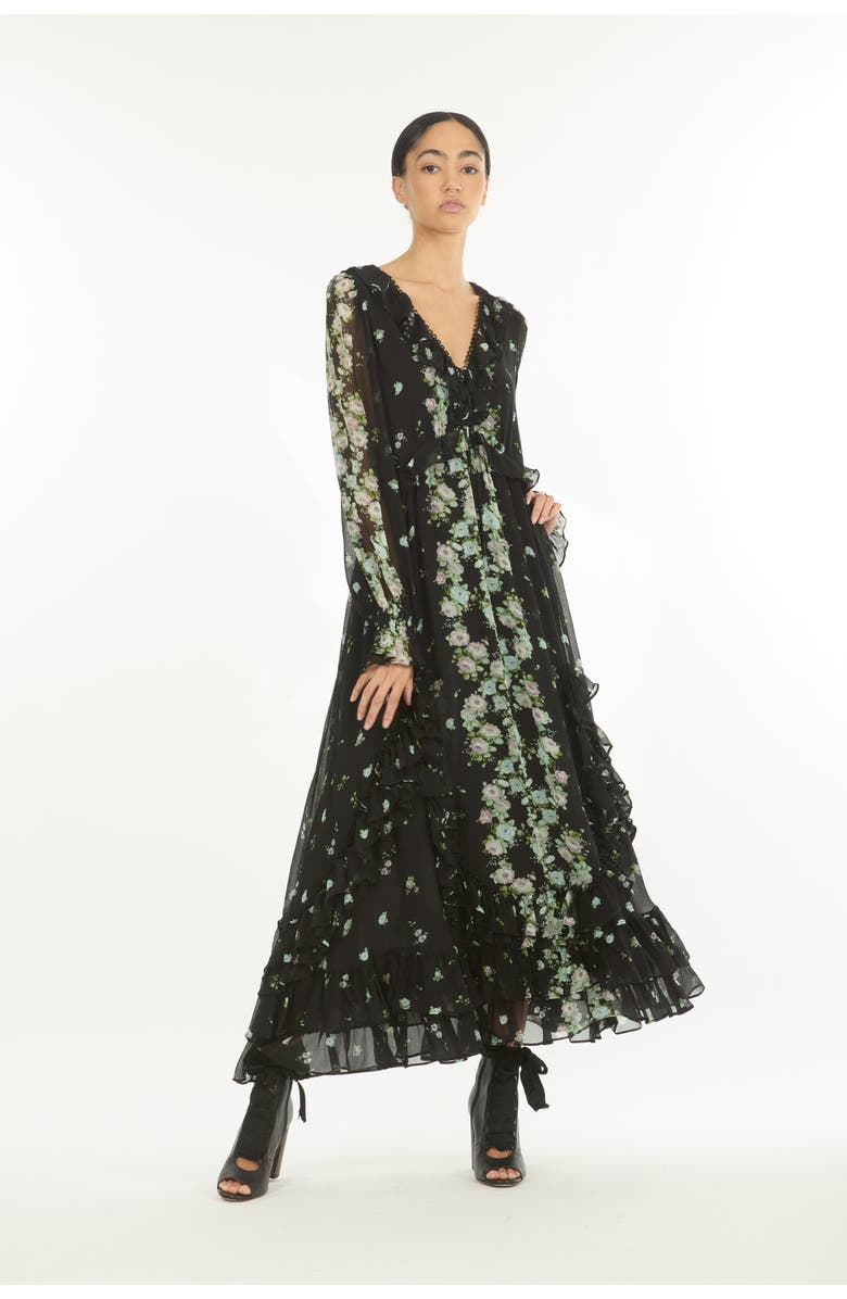 SECRET MISSION Brighton Dress, Main, color, Black Floral Alley