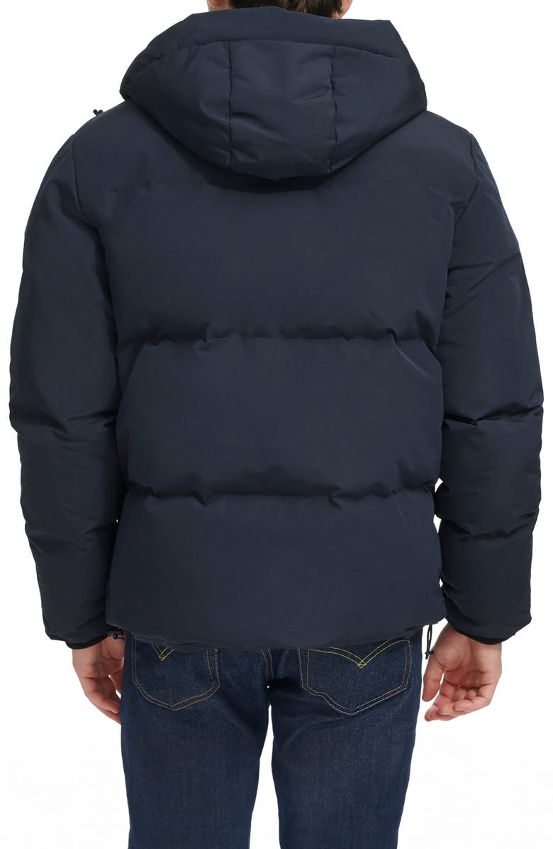 Levi's Water Resistant Hooded Quilted Puffer Jacket, Alternate, color, Navy