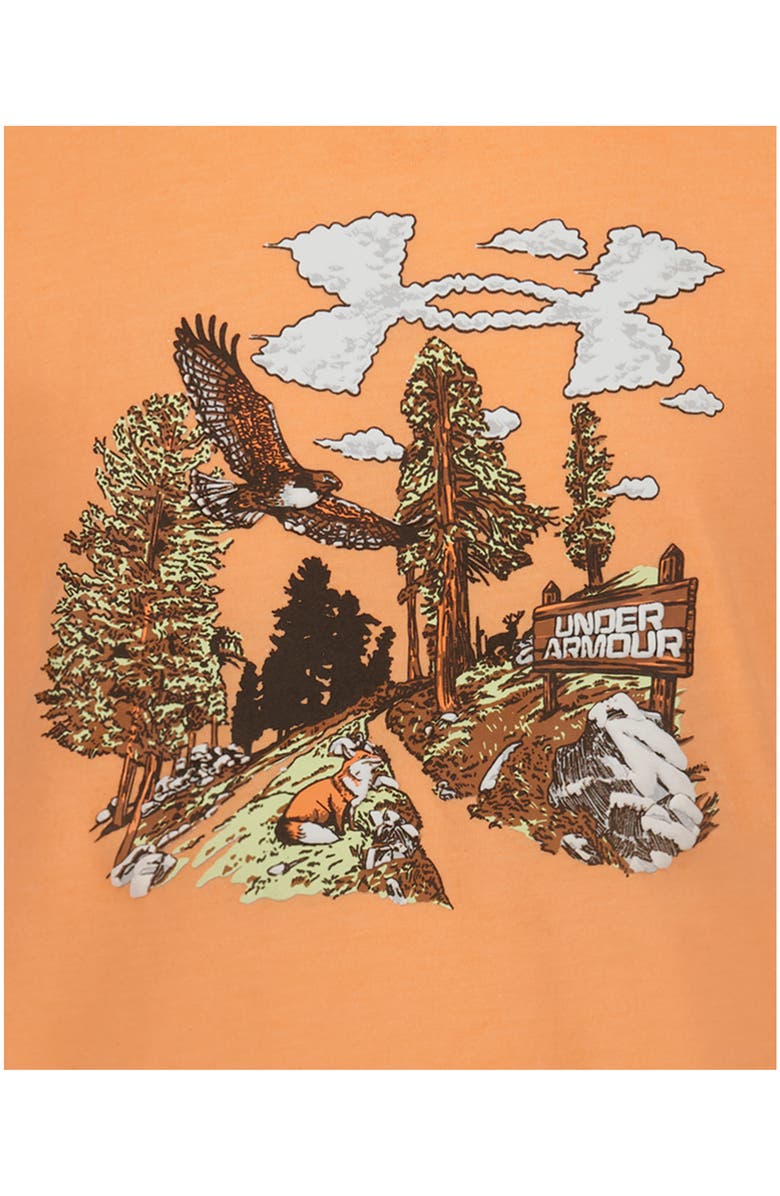 Under Armour Kids' Scenic Trail Graphic T-Shirt, Alternate, color, Orange Heather