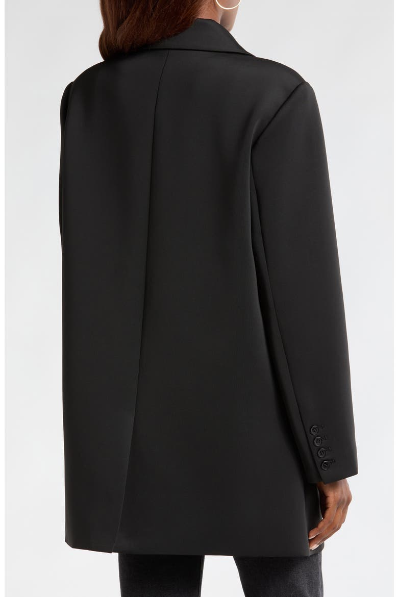 Sculpting Double Breasted Coat, Alternate, color, BLACK001