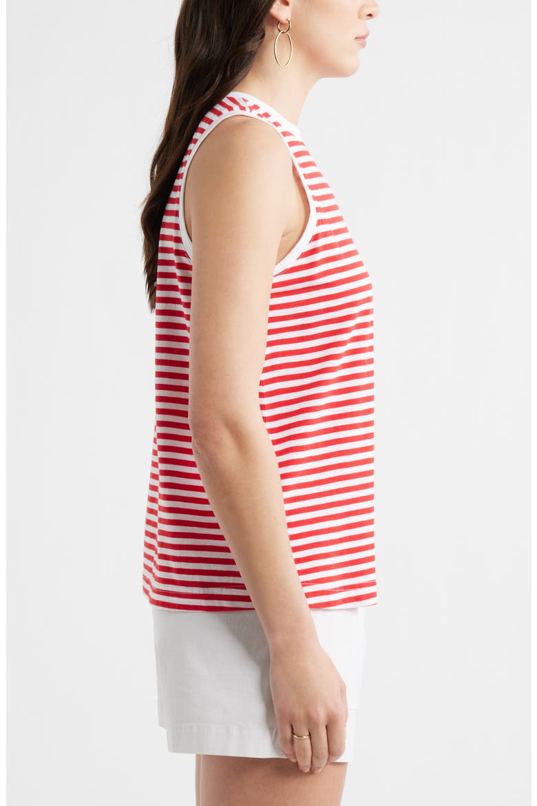 Swing Sleeveless Top, Alternate, color, RED- WHITE BROOKE STRIPE