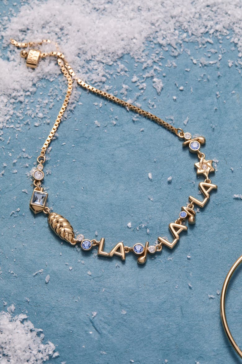Challah-la-la-la Bolo Bracelet, Alternate, color, Gold