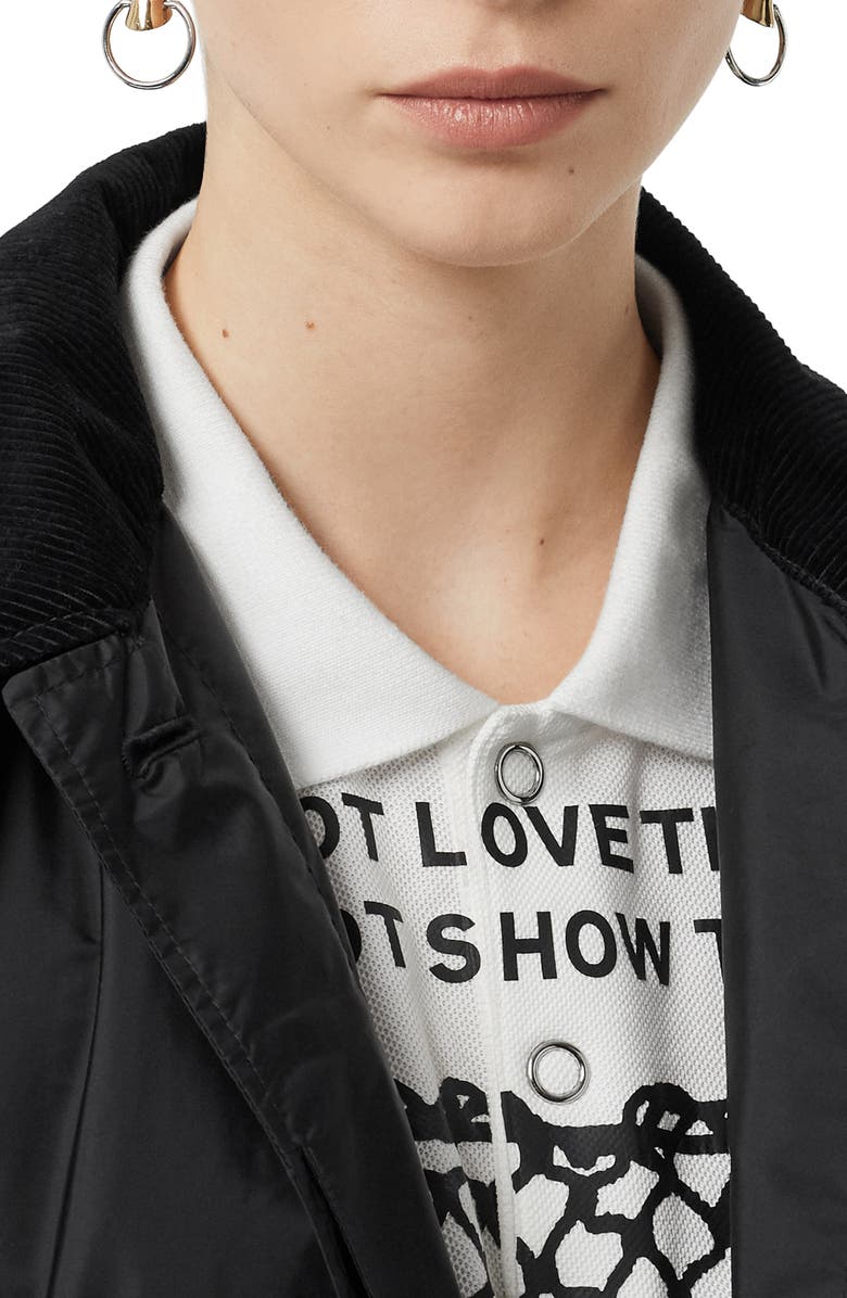 Burberry Gullane Tringford Waterproof Rain Parka, Alternate, color,