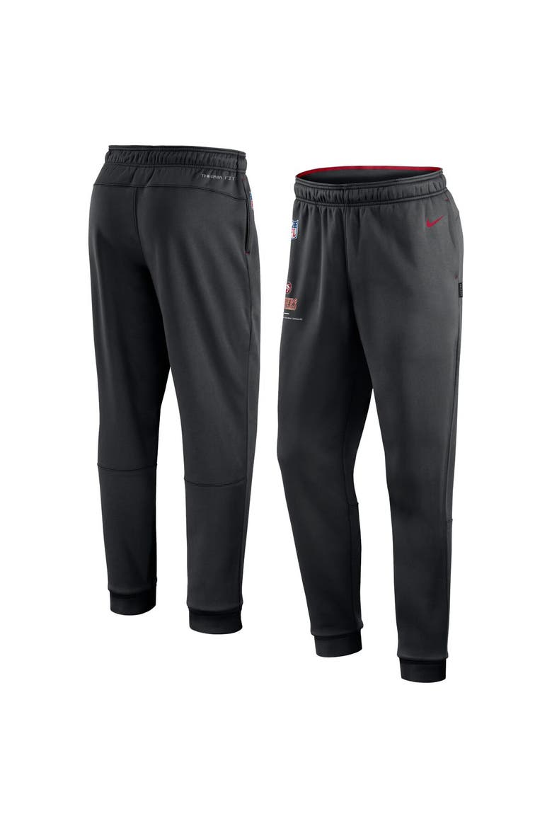 Men's Nike Black San Francisco 49ers Sideline Logo Performance Pants, Main, color, Black
