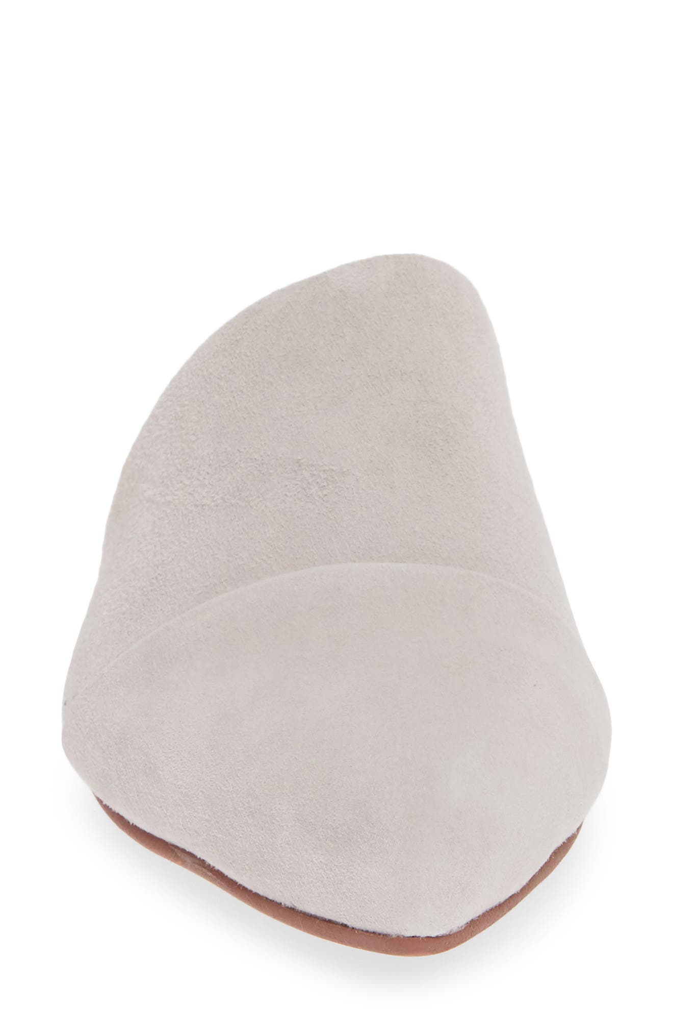 Castle Cap Toe Mule, Alternate, color, FOG SUEDE