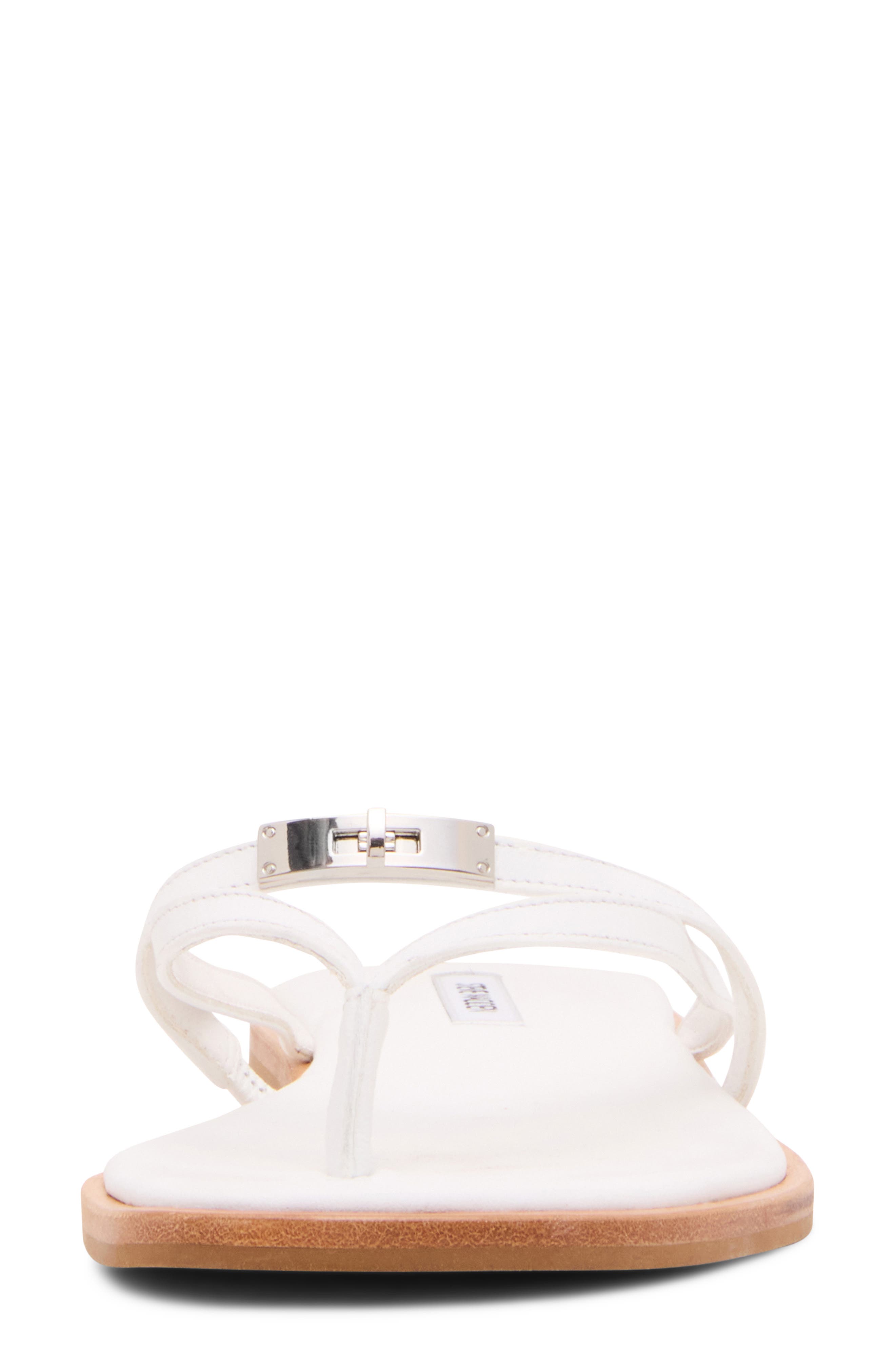Catalina Flip Flop, Alternate, color, WHITE LEATHER