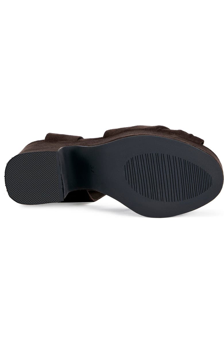 AZALEA WANG Saki Block Sandal, Alternate, color, Chocolate