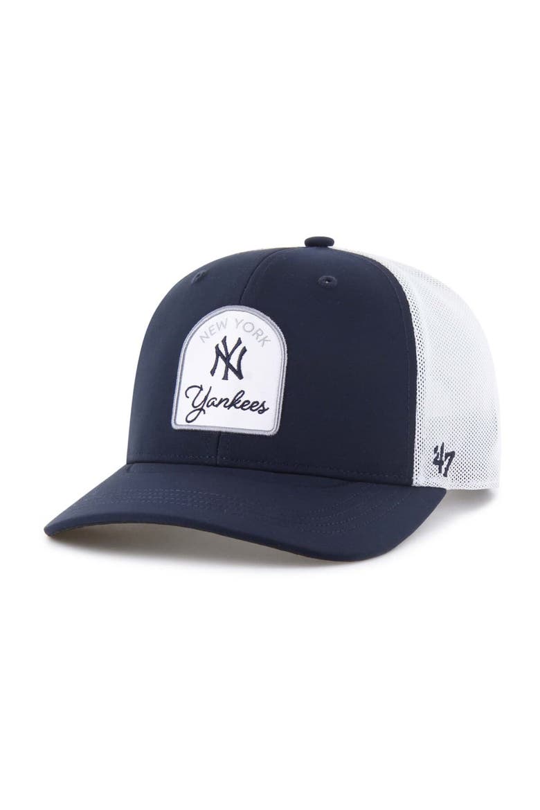 Men's '47 Navy New York Yankees Gimmie Golf Trucker Adjustable Hat, Main, color, Navy