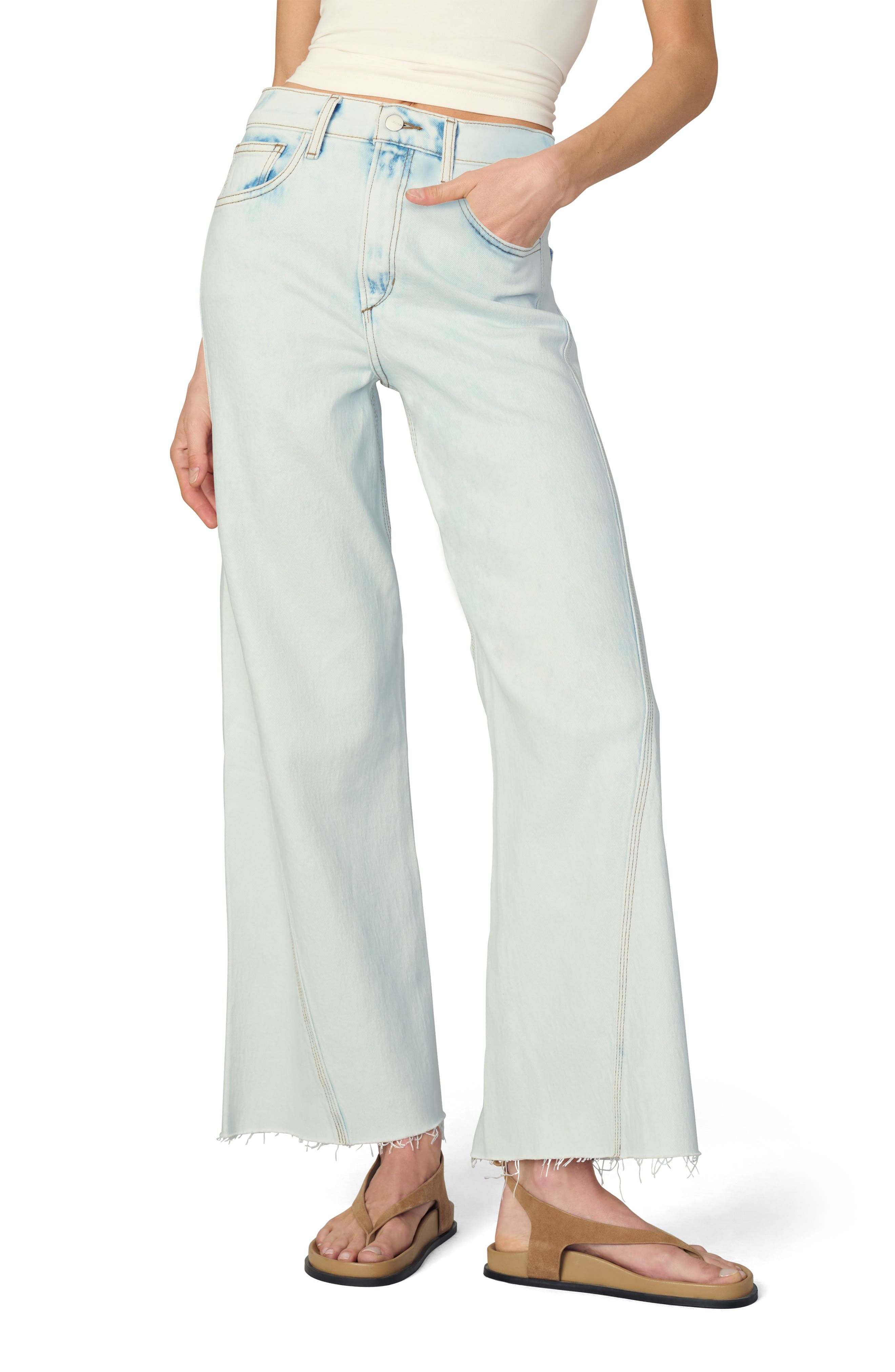 Joe's The Twisted Mia Raw Hem High Waist Ankle Flare Jeans