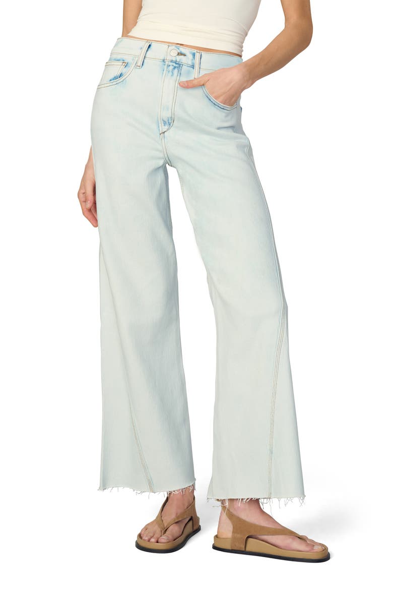The Twisted Mia Raw Hem High Waist Ankle Flare Jeans, Main, color, REVERENCE