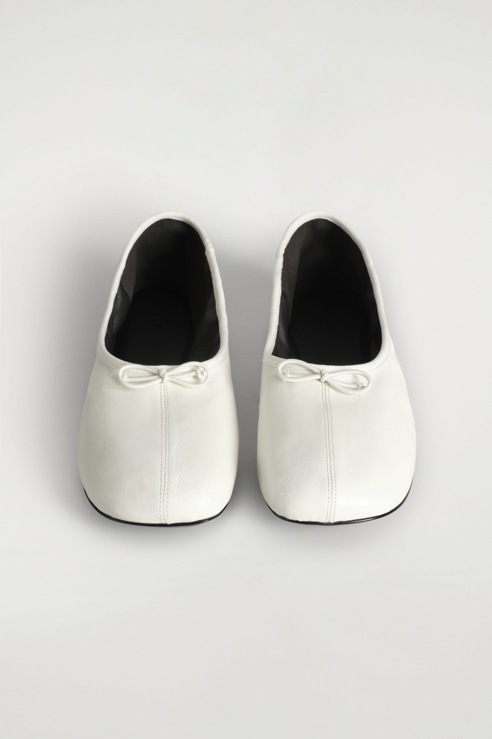Leather Ballet Flats, Alternate, color, WHITE