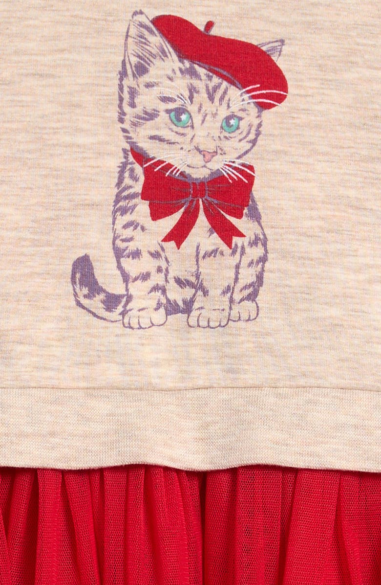 Tucker + Tate Long Sleeve Tutu Dress, Alternate, color, 