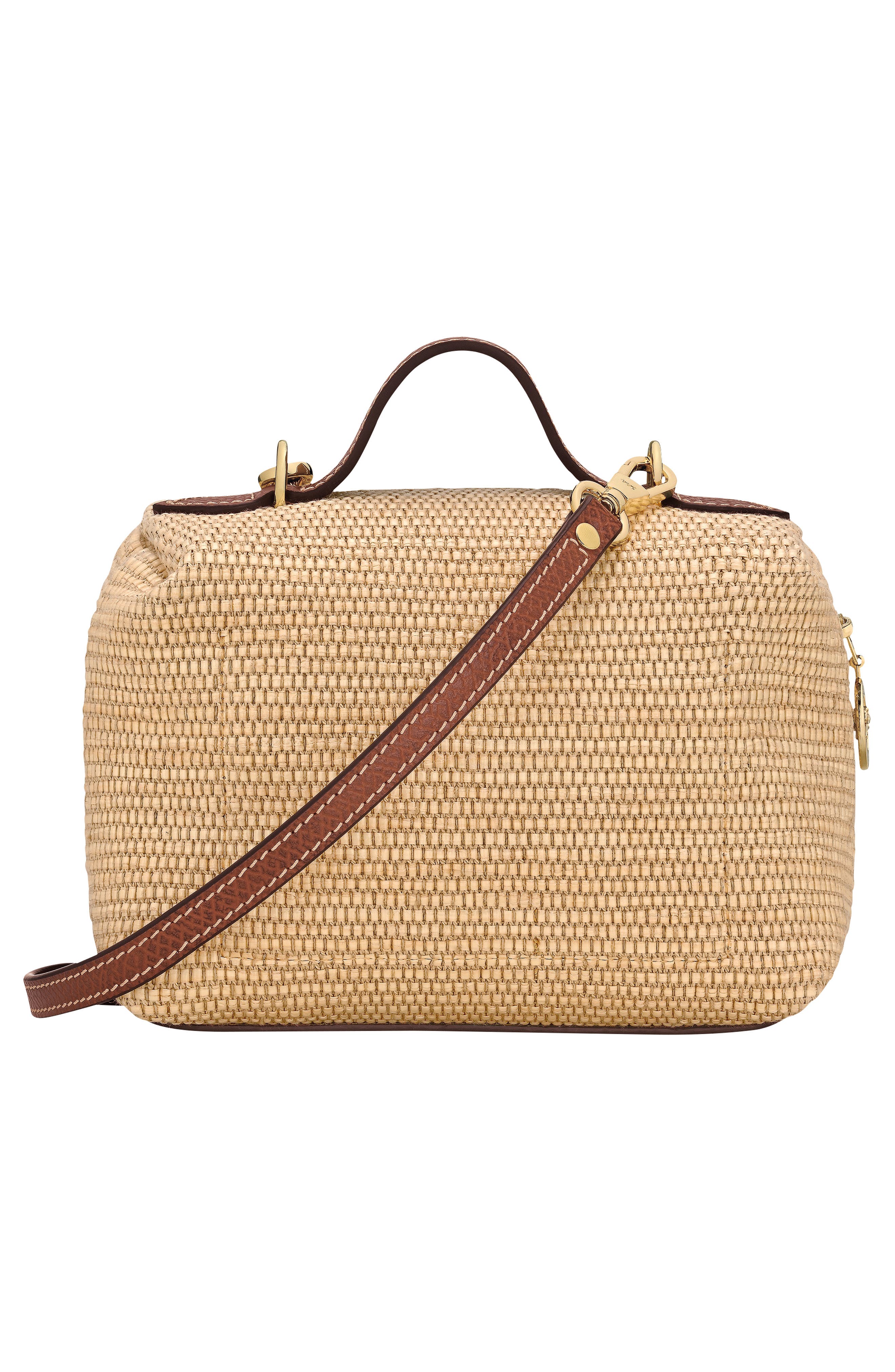 Longchamp Extra Small Le Panier Pliage Crossbody Bag, Alternate, color, Brown
