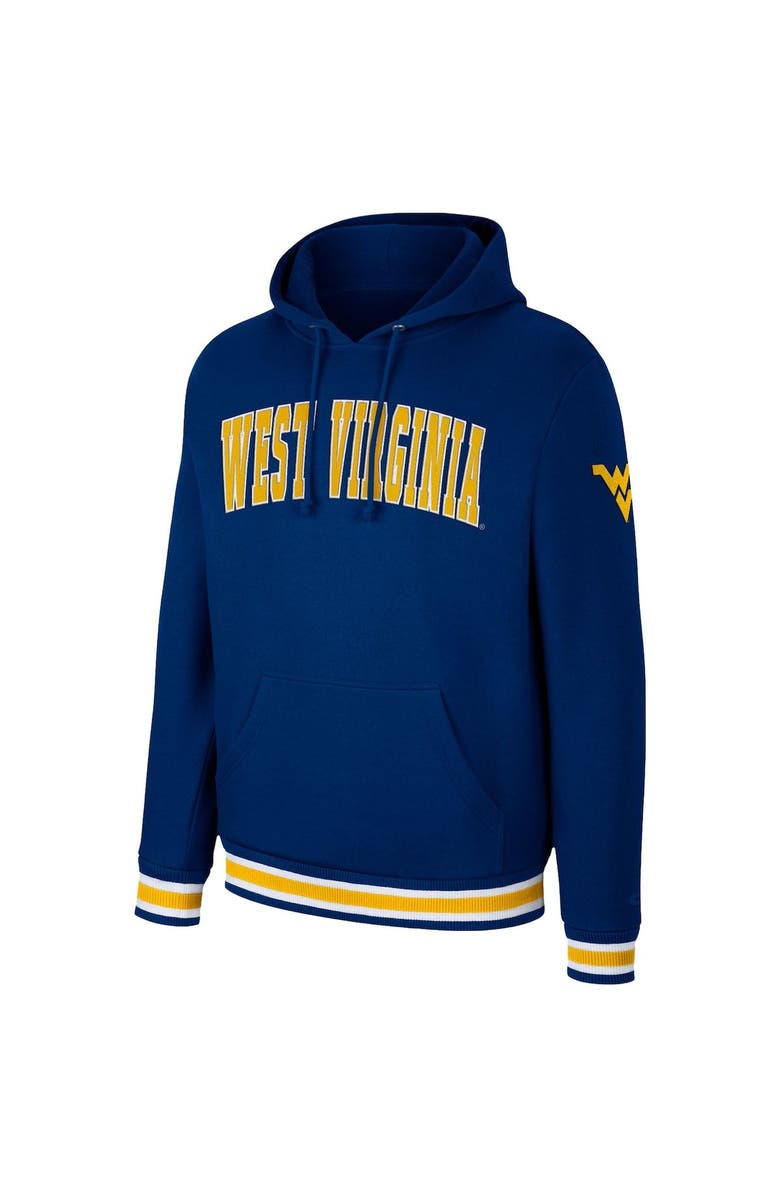 COLOSSEUM Men's Colosseum Navy West Virginia Mountaineers Varsity Arch Pullover Hoodie, Alternate, color, 