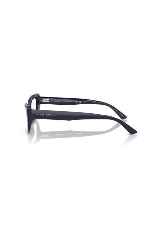 Jimmy Choo 53mm Cat Eye Optical Glasses In Black