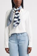 Nordstrom Stripe Square Silk Scarf