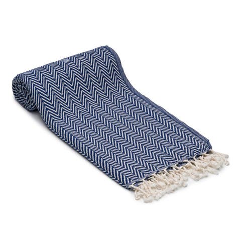Herringbone Turkish Cotton Bath Towel