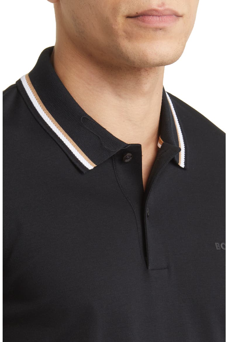 Penrose Tipped Polo, Alternate, color, BLK