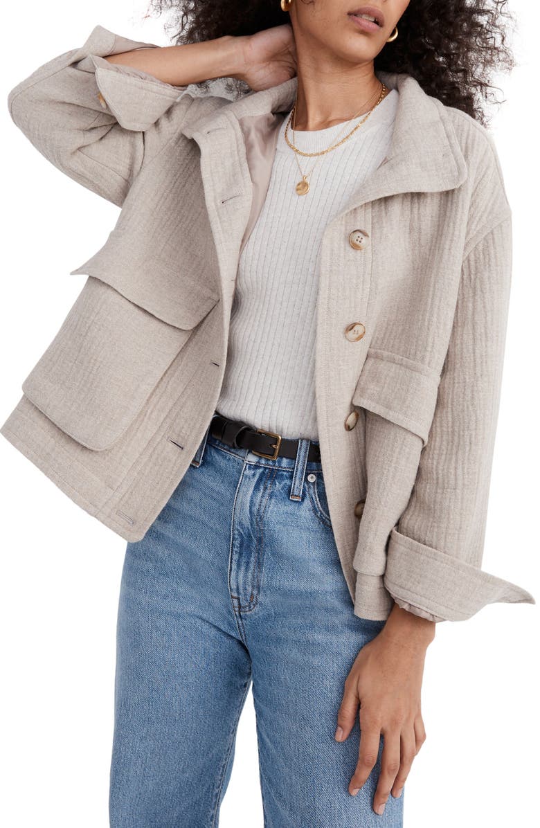 Madewell Clairmont Crop Jacket, Main, color,