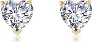 Lafonn Simulated Diamond Heart Stud Earrings
