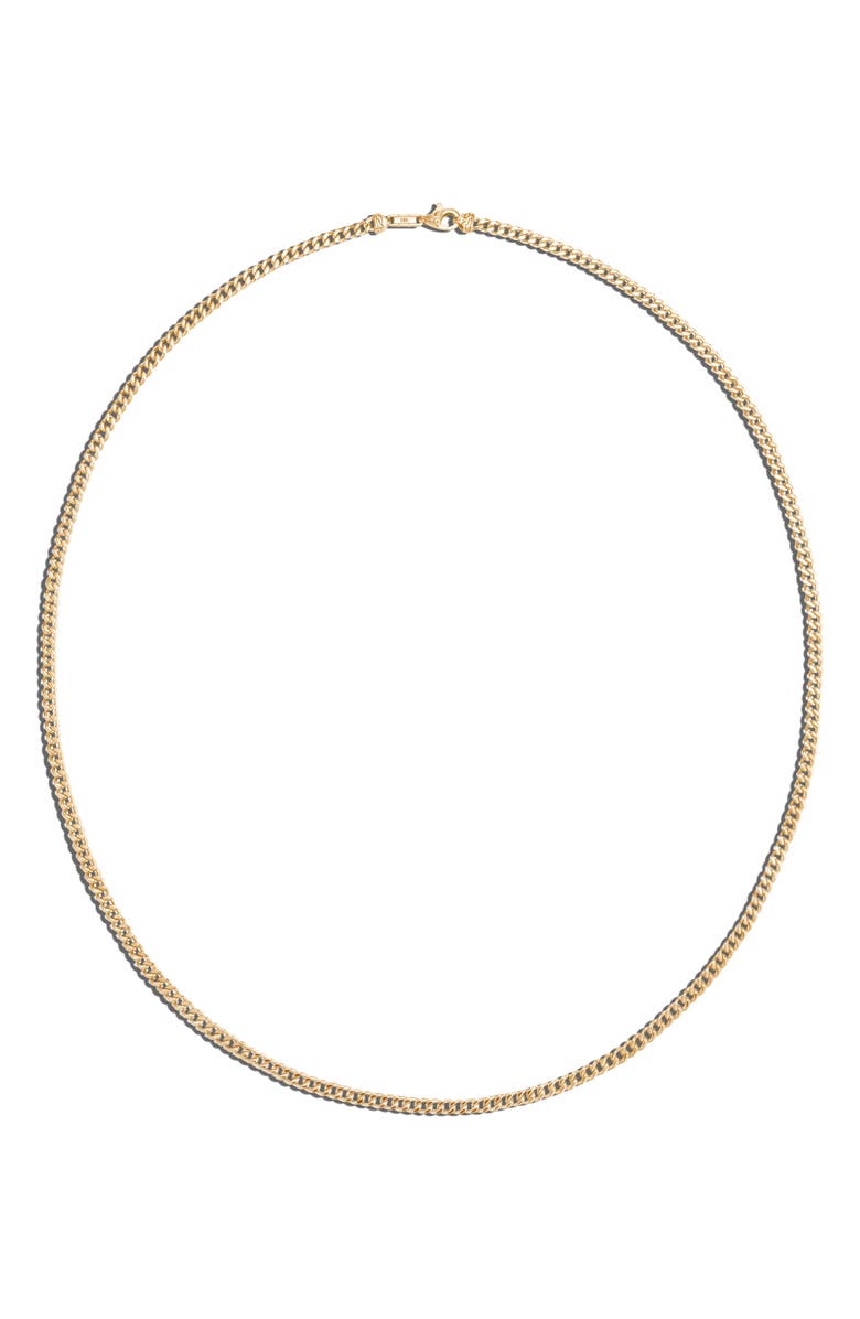 John Hardy Curb Chain Necklace, Gold, 3.6mm, Main, color, 