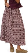 Nobody's Child Naples Cotton Blend Midi Skirt