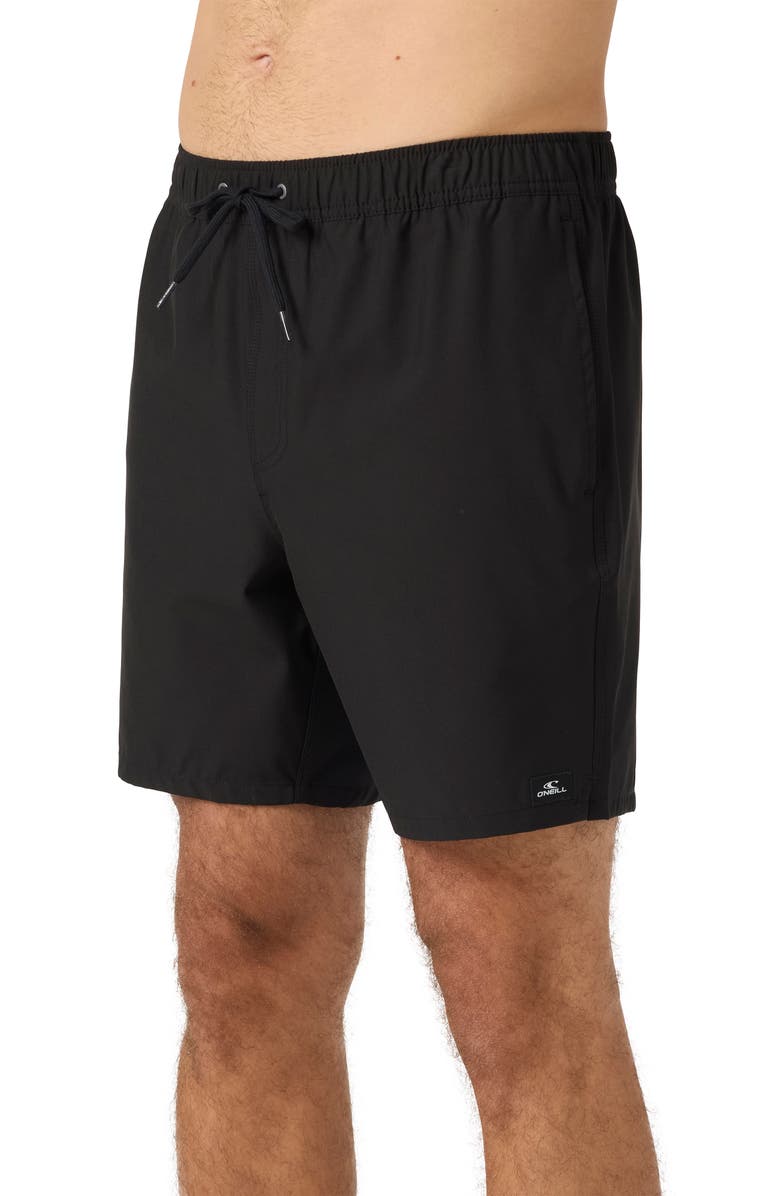 O'Neill Lennox Hermosa Swim Trunks, Alternate, color, Black